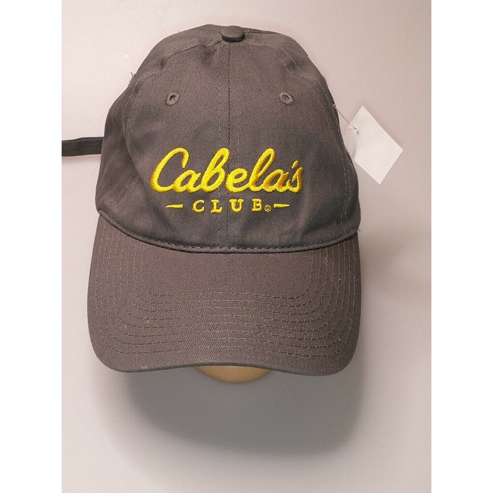 Cabelas Club Adjustable Cap Hat Gray Adult